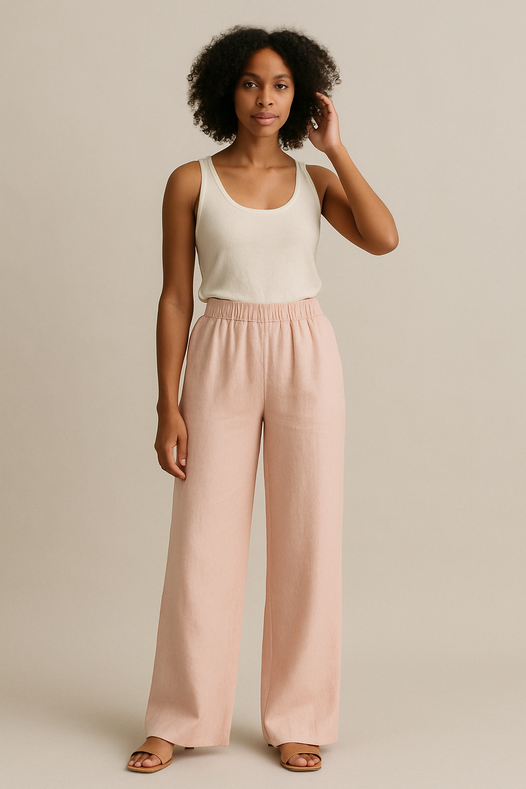 Gia | Wide-Leg Linen Pants